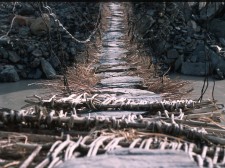 Pont suspendu sur la rivière Zanskar