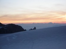 Le glacier du Trient au petit jour