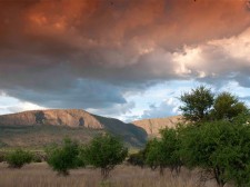 Les montagnes du Waterberg au coucher du soleil