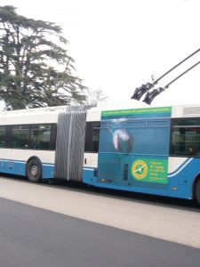 Publicité sur le bus