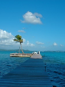 Ponton sur la Baignoire de Joséphine en Martinique