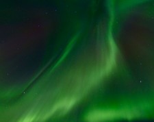 Aurores boréales dans le ciel de Myvatn