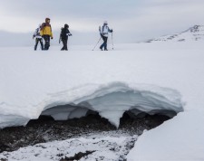 Randonnée en raquettes près du Lac Myvatn