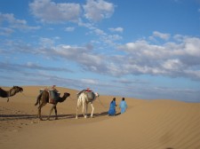 Méharée dans les dunes de la vallée du Drâa