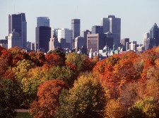 Vue sur la ville moderne de Montréal