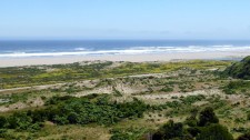 Plage sur l'océan pacifique de l'île de Chiloé (Chili)