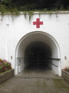 Jersey – L'entrée du "Tunnel", musée de la vie sur l'île sous l'occupation