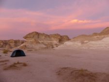 Campement dans le désert