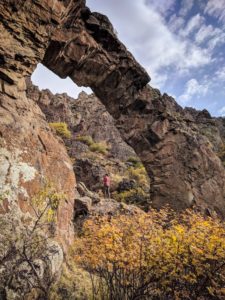 L'arche vue en contre-plongé